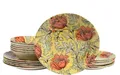 Produktbild: CreaTable Teller-Set Florentina, Tellerset 18-tlg (18-tlg), 6 Personen, Steingut, Blumendekor