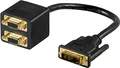 Produktbild: Wentronic MMK ADAP 12+5 DVI-I > 2x SVGA - DVI M - 2x SVGA F - Männlich/weiblich - Schwarz (39910028)