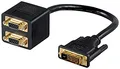 Produktbild: Wentronic DVI-Adapter (DVI-Stecker auf 2X SVGA-Buchse, vergoldete Kontakte)