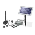Produktbild: esotec Solar Teichpumpen Set RIMINI PLUS 3,5/175, Pumpensystem, Akkubox Pumpe Solarmodul, Wasserspiel, Springbrunnen, Solarbrunnen Gartenteich, Springbrunnenpumpe, 0,6m 175l/h 101709