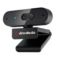 Produktbild: AVerMedia PW310P Webcam, Webcam Cover, 1080p / 30fps Video Chat und Aufnahme, Plug & Play, Mikrofone, Stream, Autofokus, Funktioniert mit Skype, Zoom, Team - Schwarz