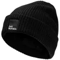 Produktbild: Jack Wolfskin Beanie Pergamon Beanie mit breitem Aufschlag schwarz M