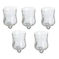 Produktbild: 5 x Glasaufsatz Crackle für Kerzenständer Glas Windlicht Aufsatz Kerzenhalter