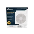 Produktbild: MediaRange Papiertaschen für 1 Disc, mit klebender Lasche und Sichtfenster, weiß, 100er Pack