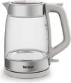 Produktbild: Tefal Glass Kettle KI605B30, 1,7 l, 2200 W, Grau, Silber, Transparent, Glas, Wasserstandsanzeige, Drahtlos