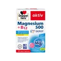 Produktbild: Doppelherz aktiv Magnesium 500mg + Vitamin B12 2-Phasen Depot, 30 Tabletten
