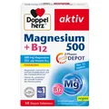 Produktbild: Magnesium 500 + B12 2-Phasen – Hochdosiert mit 500 mg Magnesium pro Depot-Tab...