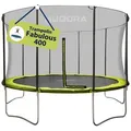 Produktbild: Hudora Gartentrampolin Fabulous für Kinder/Jugendliche & Erwachsene, Ø 400 cm, mit Sicherheitsnetz, TÜV-GS geprüft, extra breite Randabdeckung 400 cm