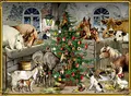 Produktbild: Wand-Adventskalender – Nostalgische Weihnachten bei den Tieren im Stall