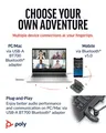 Produktbild: HP Poly Voyager 5200 UC USB-A Headset + BT600 Dongle TAA