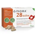 Produktbild: PADMA 28 active 100 Kapseln - Mit Vitamin C - Unterstützung von Blutgefäßen, Immunsystem & Schutz vor Stress - Nach tibetischer Rezeptur mit Kräutern & Mineralien - Vegan, hergestellt in der Schweiz