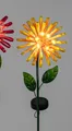 Produktbild: Gartenstecker Blüte mit Solarlicht gelb H. 84cm aus Metall Formano Garten S25