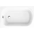 Produktbild: Bad Land Badewanne Rechteck MINI 100x65 Mit AcrylSchürze Ablauf Füße