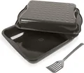 Produktbild: Dr. Oetker Küchenhelfer Auflaufform Dr.Oetker EXCLUSIVE XXL Bräter mit Deckel Emaille 42x34cm Bratform