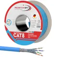 Produktbild: 100m CAT 8 Verlegekabel Netzwerkkabel CAT8.1 LAN Halogenfrei Installationskabel CAT8 Kabel Netzwerk Verkabelung Datenkabel bis zu 40 Gbit/s Übertragungsgeschwindigkeit Ethernet cable (100m, Cat 8)