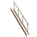 Produktbild: Dolle Raumspartreppe Kiel 174,5-283cm Fichte inkl. Geländer Nebentreppe
