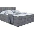 Produktbild: BOXSPRINGBETT OTTA KING - 200x200 - H3/H4 - Dunkelgrau