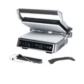 Produktbild: Genius Chef Kontaktgrill, Elektrogrill, für Sandwiches Steak, 6 tlg. B-Ware