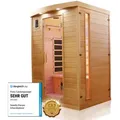 Produktbild: Dewello® Infrarotkabine Infrarotsauna PIERSON 135cm x 105cm inkl. 5 Vollspektrumstrahler, 3 Karbonstrahler, 2 Personen