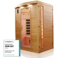 Produktbild: Dewello® Infrarotkabine Infrarotsauna PIERSON 135cm x 105cm inkl. 5 Vollspektrumstrahler, 3 Karbonstrahler, 2 Personen