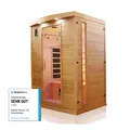 Produktbild: Dewello Infrarotkabine Infrarotsauna PIERSON 135cm x 105cm inkl. 5 Vollspektrumstrahler, 3 Karbonstrahler, 2 Personen