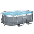 Produktbild: Bestway® Steel Pro MAX™ Frame Pool Set mit Filterpumpe 305 x 200 x 84 cm, grau, oval