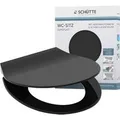 Produktbild: Schütte WC-Sitz Duroplast Slim Black mit Absenkautomatik und Schnellverschluss