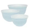 Produktbild: GreenGate Schalen Set Alice hellblau Kunststoff Geschirr Plastik Schüssel Deckel