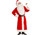Produktbild: W WIDMANN MILANO Party Fashion - Costume Père Noël de luxe, manteau avec capuche et ceinture avec boucle, Saint Nicolas, Noël, Carnaval, Fête à thème