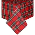Produktbild: texpot Tischdecke Schottenkaro Tischläufer Tartan Weihnachten Karo (1-tlg) rot rechteckig | 250 cm x 140 cm