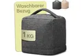 Produktbild: Praknu Bodentürstopper Türstopper Sack für Den Boden - Extra schwer 1Kg - mit Waschbarem (1 St), mit Tragegriff - Für Haus & Büro - mit rutschfesten Pads
