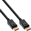 Produktbild: InLine DisplayPort 1.4 Kabel, 5m, vergoldete Kontakte, 8K@60Hz, 4K@120Hz, HDR, schwarz, 15305