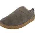 Produktbild: Haflinger Damen Hausschuh Herren Pantoffel Lammfell Leder Clog Snowbird 713015, Größe:42 EU, Farbe:Grau - Grau - 42