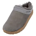 Produktbild: HAFLINGER Lammfellclog Snowbird Filzpantoffel Hausschuh Grau (Anthrazit 4), Gr 42