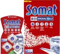 Produktbild: Somat 5in1 Spülmaschinen Reinigungs-Set – Spezialsalz 1,2 kg + Duo Maschinenreiniger 3 Tabs – Kraftvoll gegen Kalk, Fett & Gerüche – Für alle Spülmaschinen geeignet
