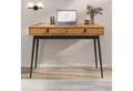 Produktbild: IDIMEX Schreibtisch WANDA, Bürotisch mit Schubladen Homeoffice Tisch Massivholz Eiche / schwarz