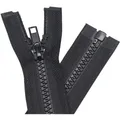 Produktbild: Reißverschluss Kunststoff, 13 cm, teilbar, 5mm, Jacken, Schwarz, 2 Stück