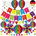 Produktbild: Premium Wiederverwendbare Geburtstagsdeko - Party Deko, Kindergeburtstag Deko,