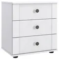 Produktbild: Boxxx Nachtschrank, Weiß, Metall, 3 Schubladen, 52x58x38 cm, BQ - Bündnis für Qualität, Made in Germany, DIN EN ISO 9001, Typenauswahl, Schlafzimmer, Nachttische