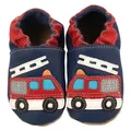 Produktbild: Beck Krabbelschuh Feuerwehr Krabbelschuh (weiche, leichte, flexible Lauflernschuhe, für die allerersten Schritte im Leben) chromfrei gegerbtes Leder, seitliche Gummizüge blau 22-23 EU