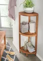 Produktbild: Destiny Eckregal SPA & LIVING Eckregal halbrund 30x30x103 cm Teak