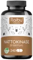 Produktbild: Nattokinase Kapseln Hochdosiert 100mg pro Kapsel, 8 Monatsvorrat, 240 St - RAIBU