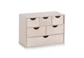 Produktbild: Zeller Present Schubladenbox Schubladenelement mit 6 Schubfächern Holz, (Stück, 1-St., 1 Schubladenelement mit 6 Schubfächern), Schubladenbox