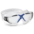 Produktbild: AQUASPHERE | Vista | Schwimmbrille für Damen und Herren mit UV-Schutz und Silikondichtung, beschlagfreien und auslaufsicheren Gläsern, Blau und Transparent - Transparente Gläser