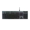 Produktbild: Logitech G G915 X - Kabelgebundene, Gaming-Tastatur mit Double-Shot-PBT-Tastenkappen, voll programmierbaren Tasten, braune taktile GL-Switches für PC/Mac, DEU QWERTZ-Layout - Schwarz