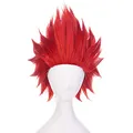 Produktbild: Topcosplay Anime Perücke Rot, kurz Cosplay Perücke mit Perückenkappe für Halloween, Kostüm Party, Karneval, Fasching