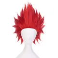 Produktbild: Anime Perücke Rot, kurz Cosplay Perücke mit Perückenkappe für Halloween, Kost...