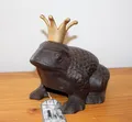 Produktbild: Frosch - Dekofigur -Türstopper schwer  Froschkönig  - Gusseisen - 20 x 19 cm