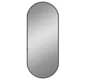 Produktbild: vidaXL Spiegel 60 x 25 cm Wandspiegel Schwarz 60x25 cm Oval