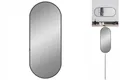 Produktbild: Wandspiegel Schwarz 60x25 Cm Oval